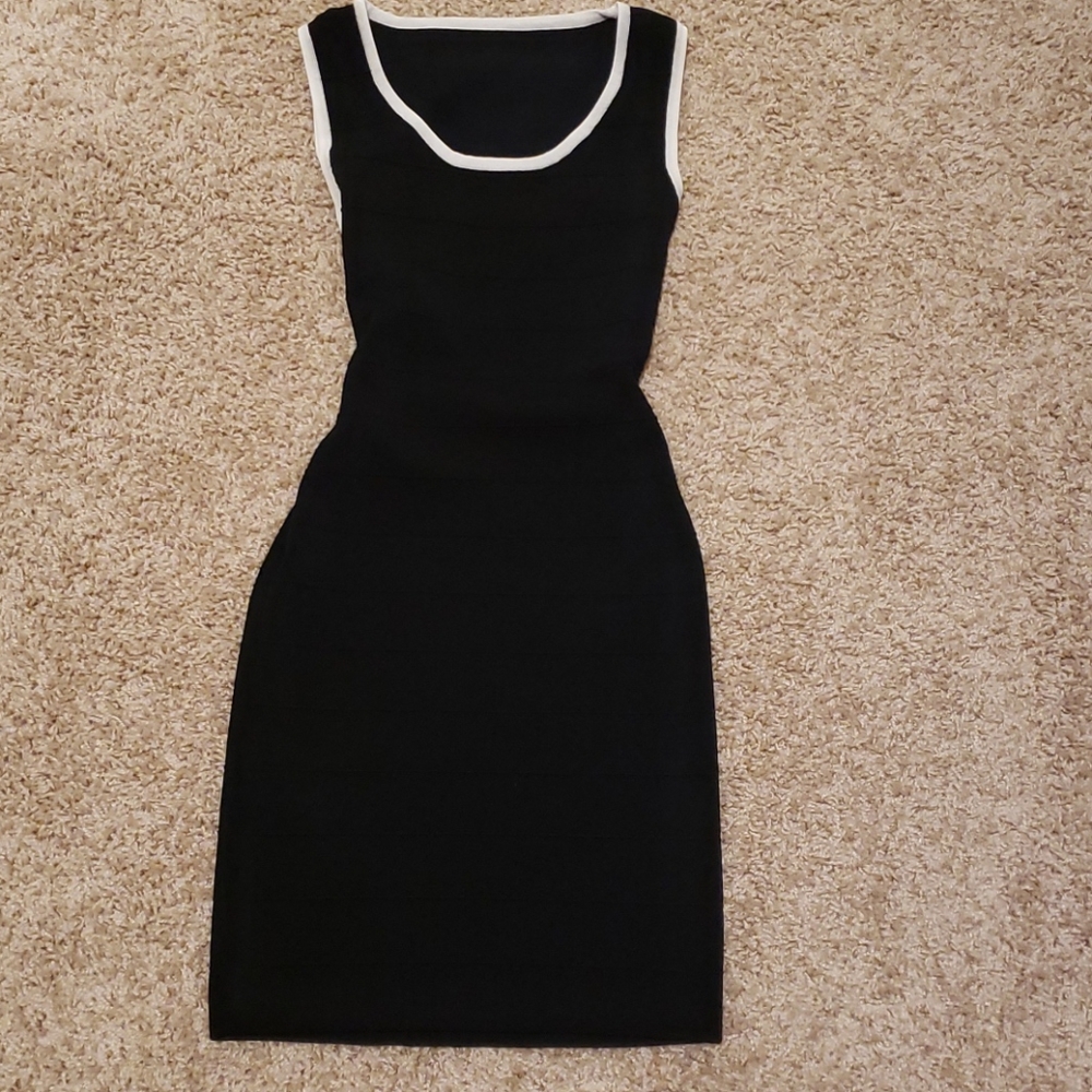 Black and cream xs mini dress